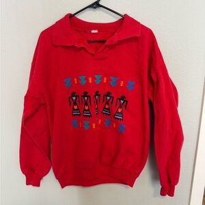 Vintage Aztec We the World Pullover